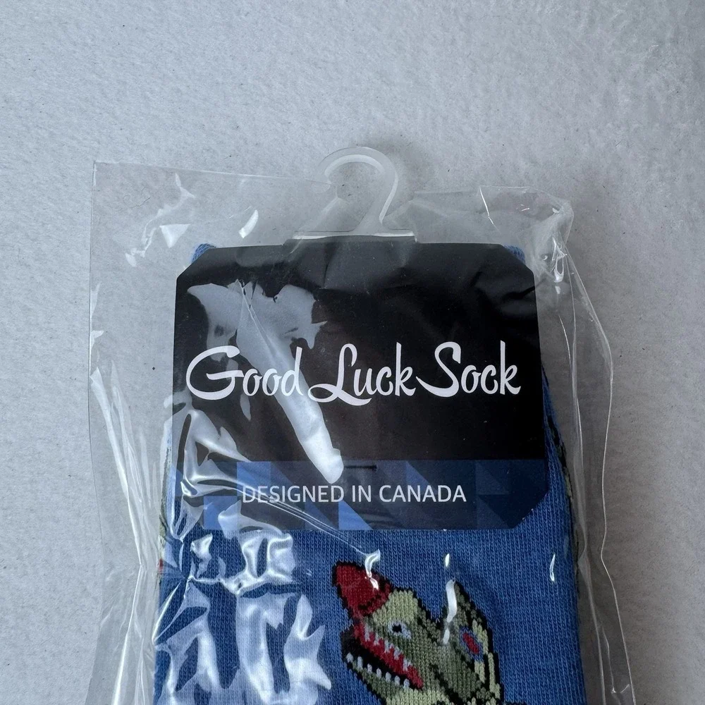 New Good Luck Fighter‎ Jet Socks Adult Shoe Size 5-9 Airplanes Crew Blue